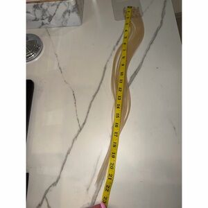 Platinum Blonde Hair Extension Strands K-tip 22 inches
